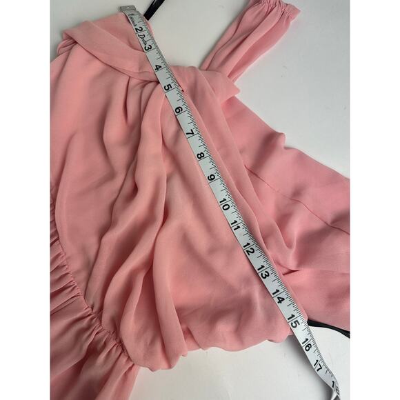 NBD REVOLVE Size Small Pink Kinsley Evening Gown One Shoulder Crepe Formal Glam - Picture 13 of 15